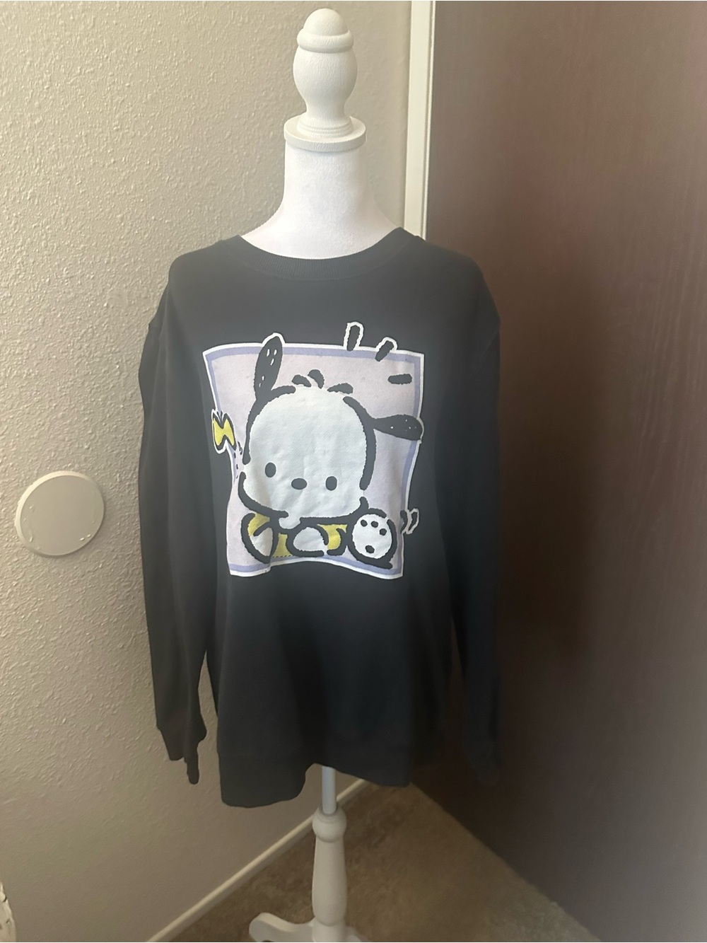 Sanrio Black Pochacco Graphic Sweatshirt